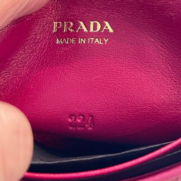 Prada Vitello Move envelope wallet in Ibisco (hibiscus) Pink - Picture 10 of 12